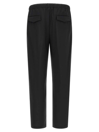 Black Virgin Wool Dress Pants