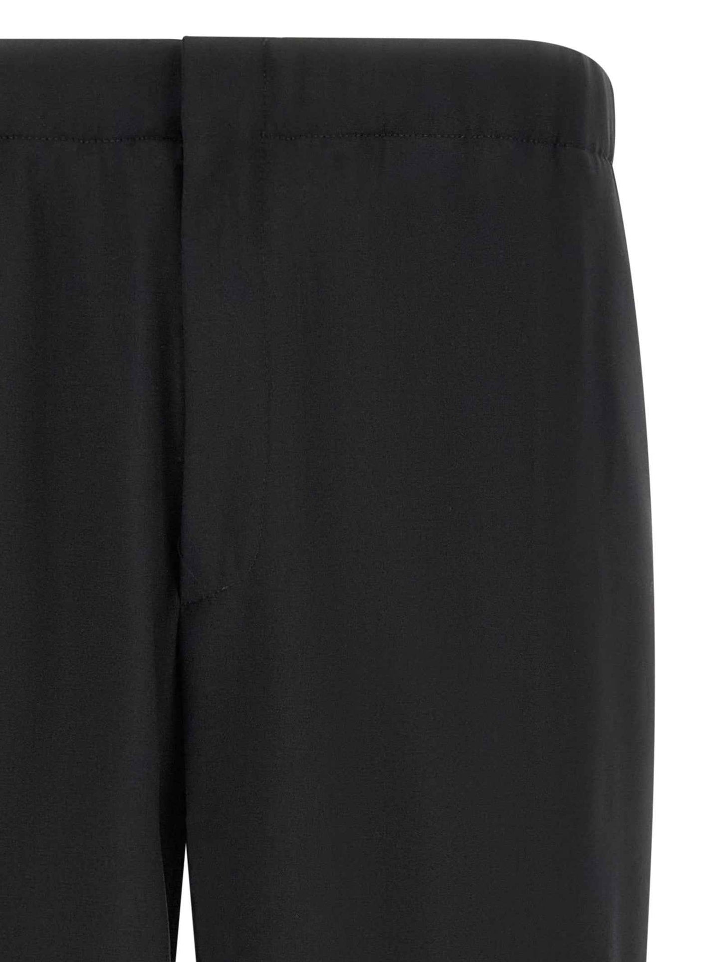 Black Virgin Wool Dress Pants