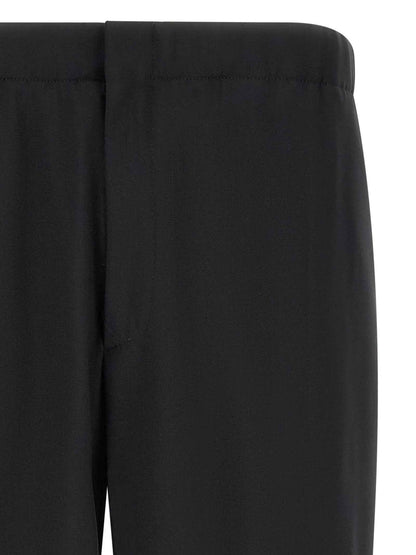 Black Virgin Wool Dress Pants