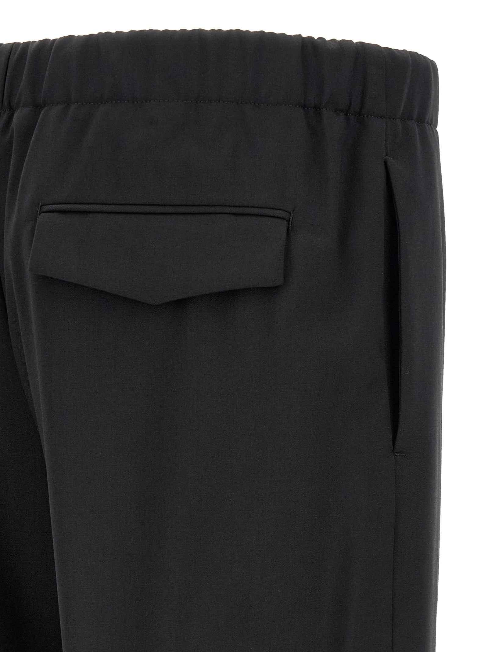 Black Virgin Wool Dress Pants