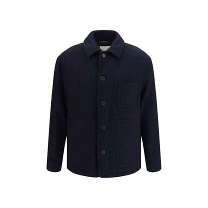 Blue Wool Oves Aries Full-Length Jacket