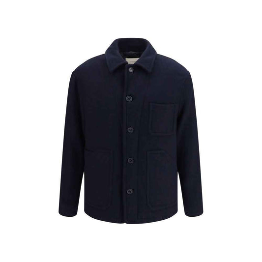 Blue Wool Oves Aries Full-Length Jacket