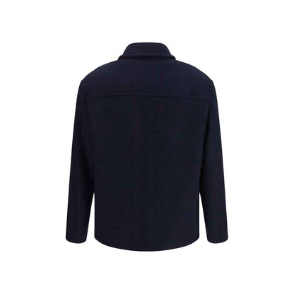 Blue Wool Oves Aries Full-Length Jacket