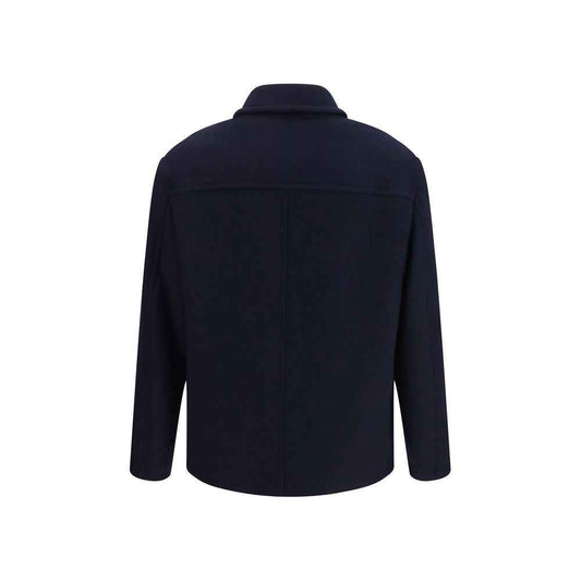 Blue Wool Oves Aries Full-Length Jacket