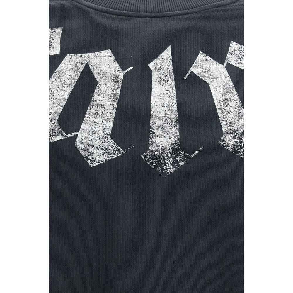 Black Cotton Sweatshirt