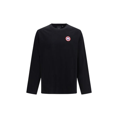 Black Cotton Long Sleeve T-Shirt