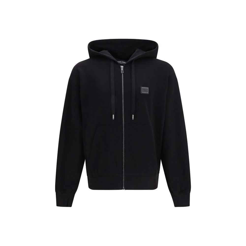 Black Cotton Sweatshirt
