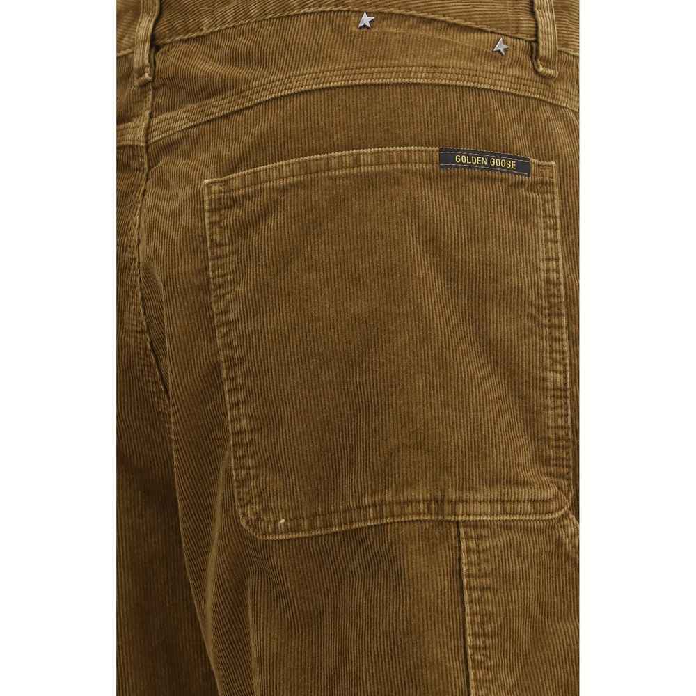 Brown Cotton Cargo Pants