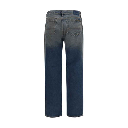 Blue Cotton Relaxed Fit Jeans