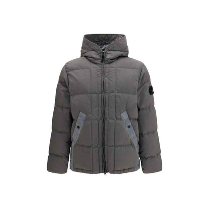 Bicolor Polyamide Full-Length Jacket