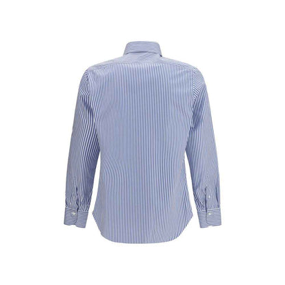 Blue Cotton Pattern Shirt