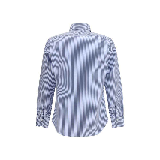 Blue Cotton Pattern Shirt