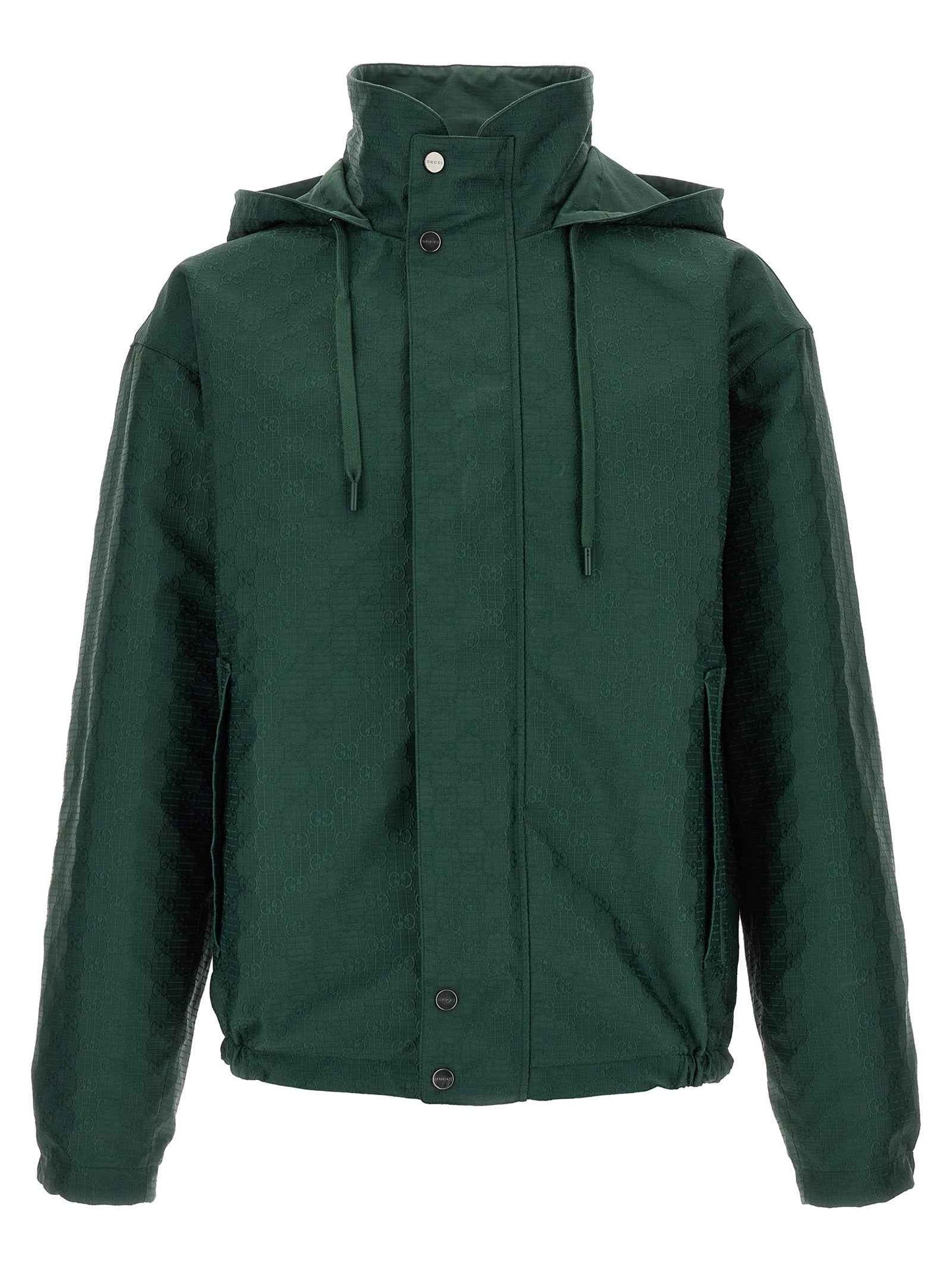 Bicolor Cotton Shell Jacket