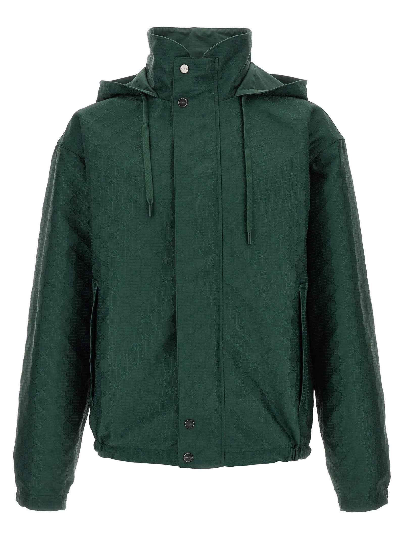 Bicolor Cotton Shell Jacket