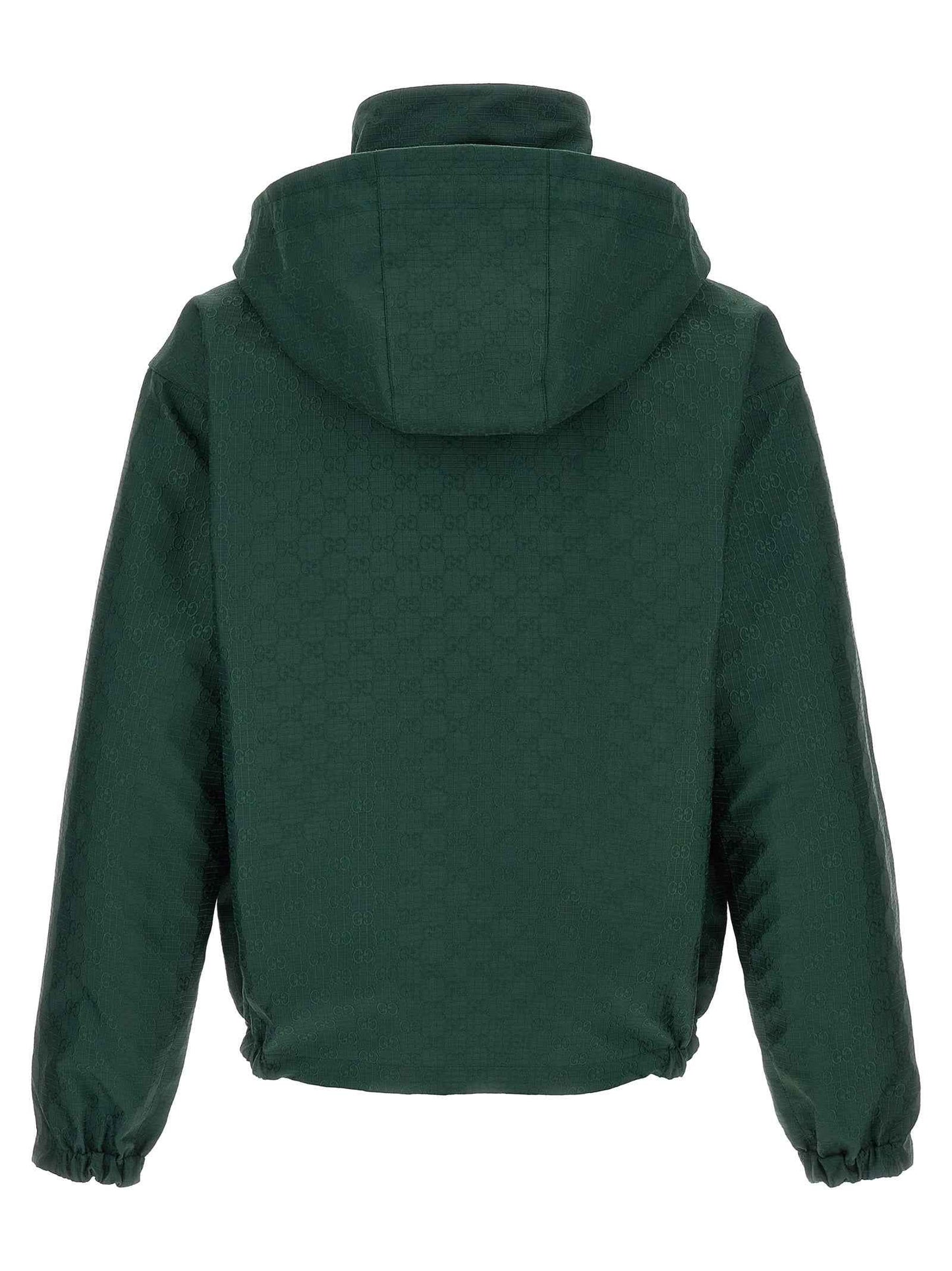 Bicolor Cotton Shell Jacket