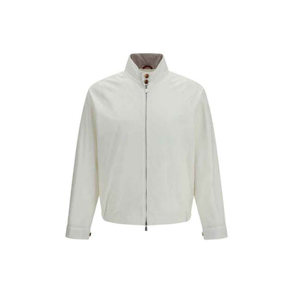 White Cotton Full-Length Jacket