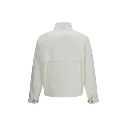 White Cotton Full-Length Jacket