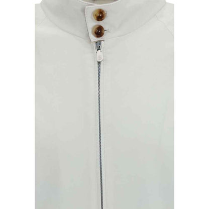 White Cotton Full-Length Jacket