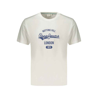 White Cotton Men's T-Shirt