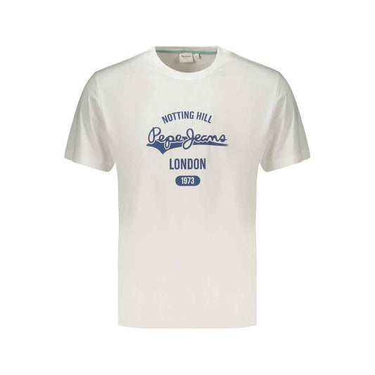 White Cotton Men's T-Shirt