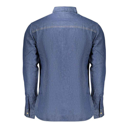 Blue Cotton Men's Shirt