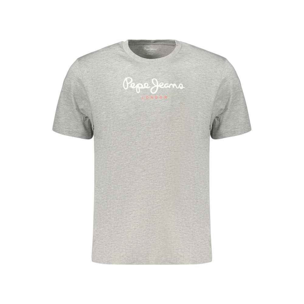 Gray Cotton Men's T-Shirt