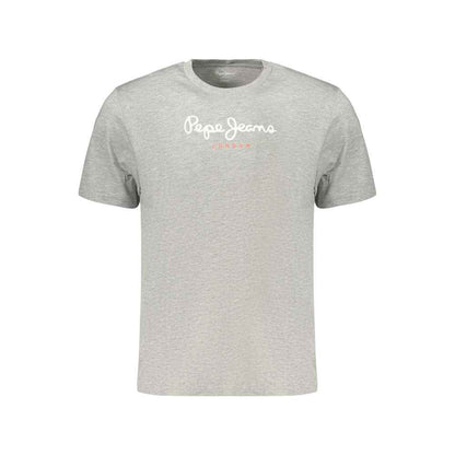 Gray Cotton Men's T-Shirt