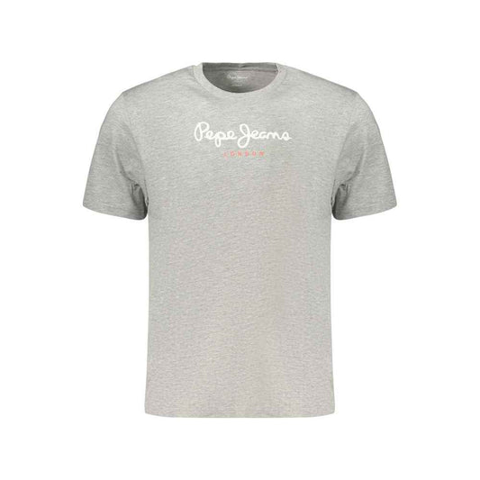 Gray Cotton Men's T-Shirt