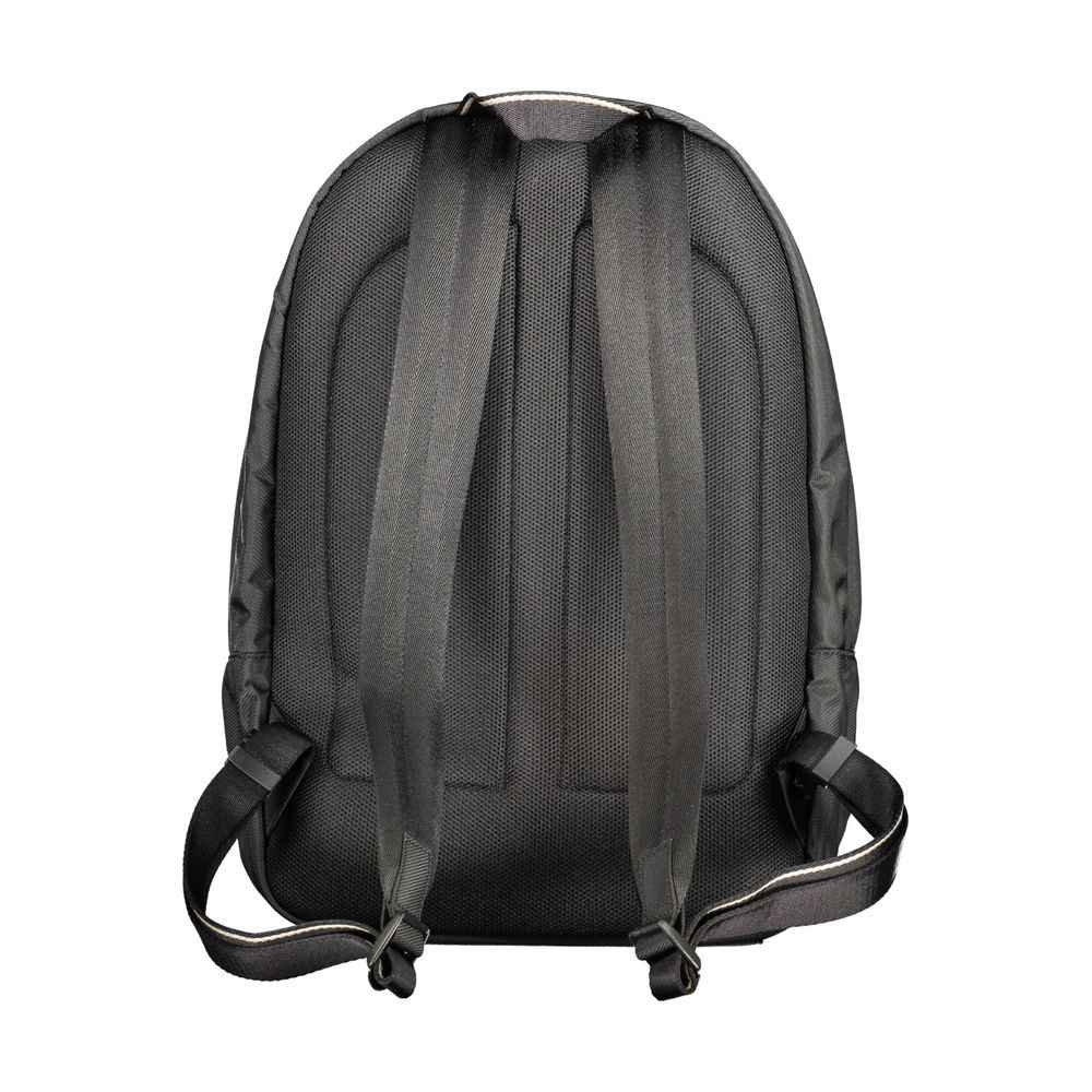 Black Polyester Men's Backpack