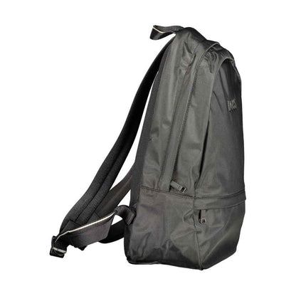 Black Polyester Men's Backpack