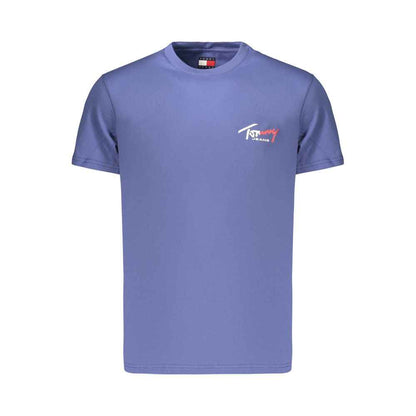 Blue Cotton Men's T-Shirt