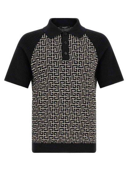 Bicolor Cotton Polo Shirt