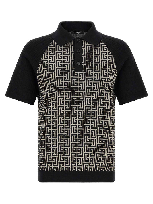 Bicolor Cotton Polo Shirt