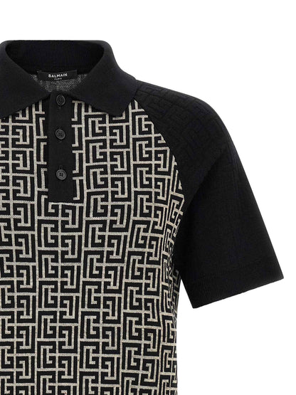 Bicolor Cotton Polo Shirt