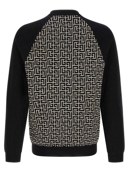 Bicolor Cotton Cardigan