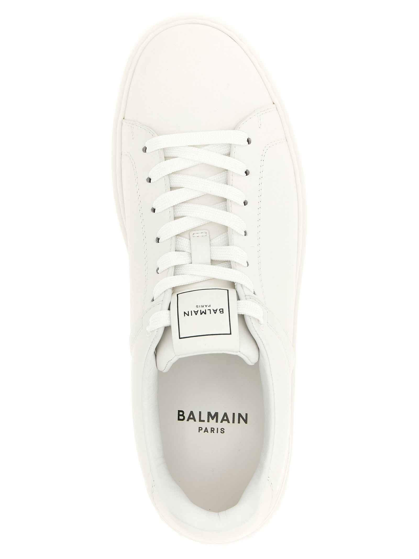 White Calfskin Low Top Sneakers