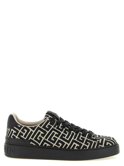 Bicolor Cotton Low Top Sneakers