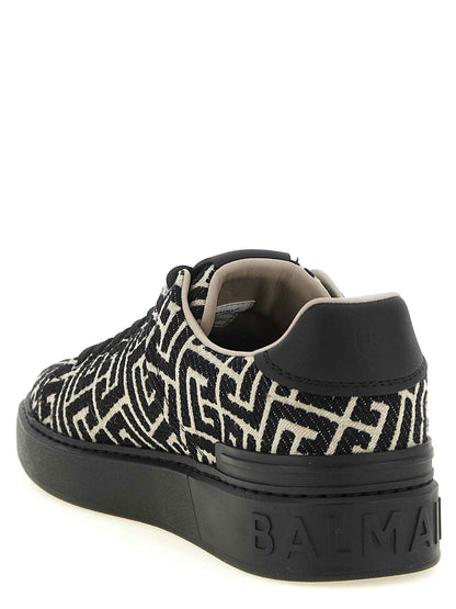 Bicolor Cotton Low Top Sneakers