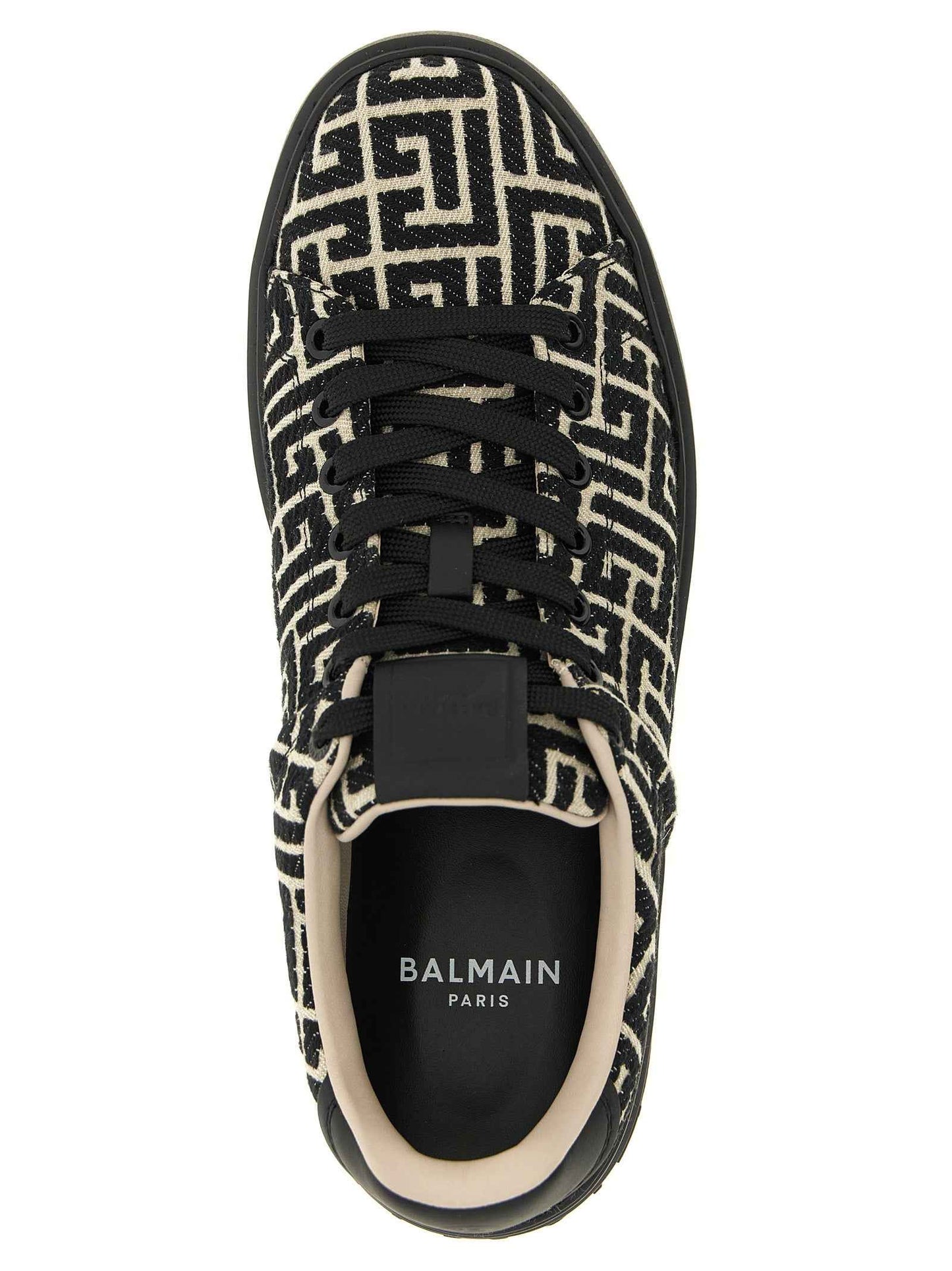 Bicolor Cotton Low Top Sneakers
