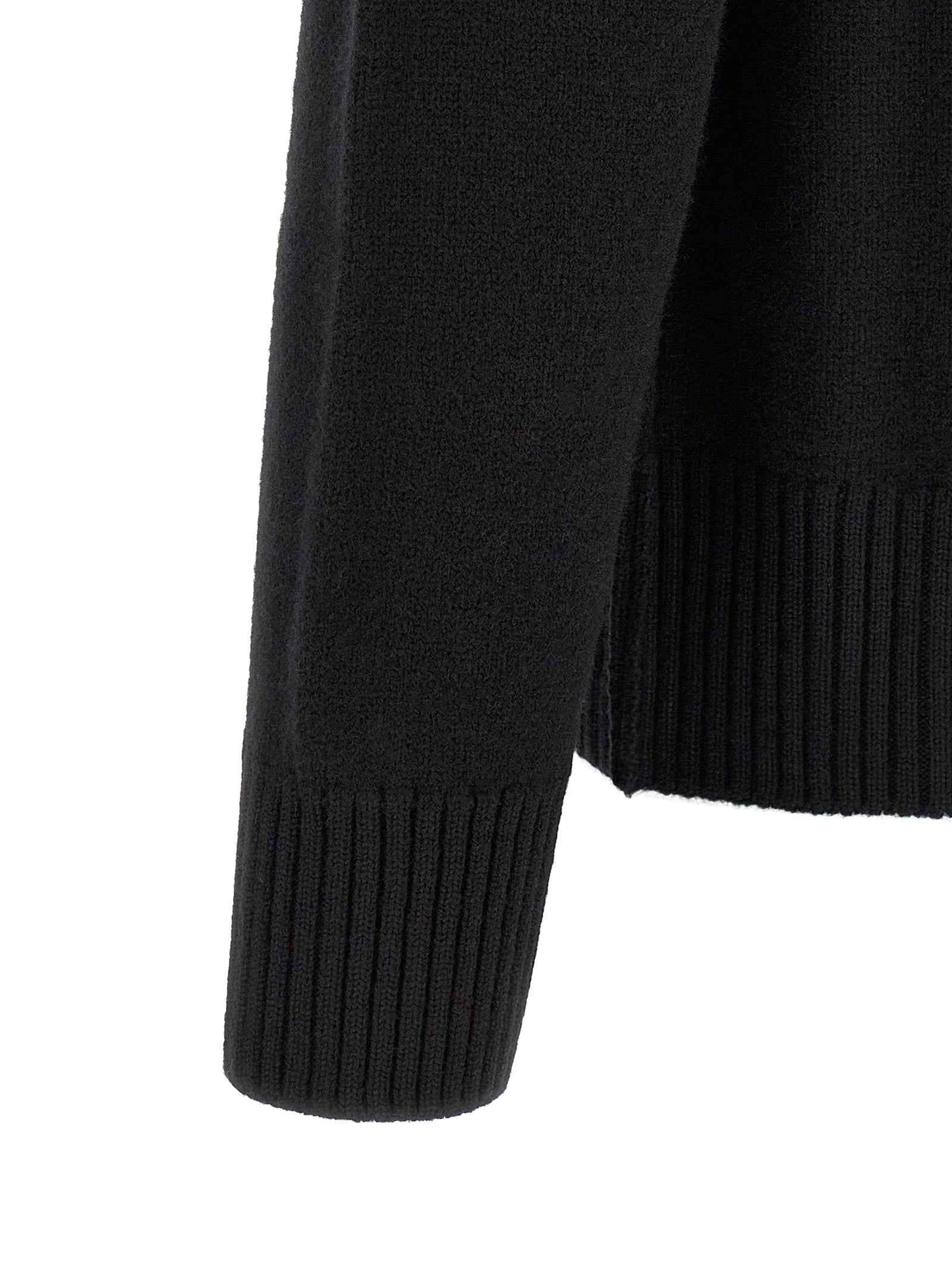 Black Wool Cardigan