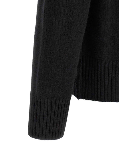 Black Wool Cardigan