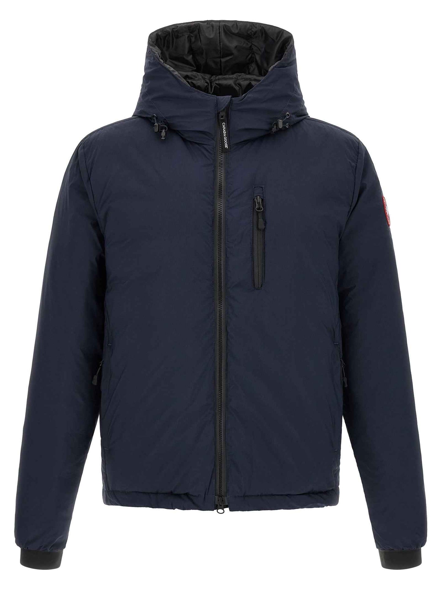 Blue Polyamide Full-Length Jacket