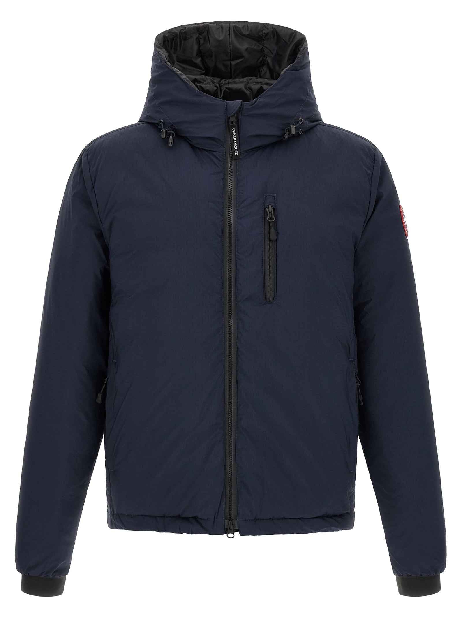 Blue Polyamide Full-Length Jacket