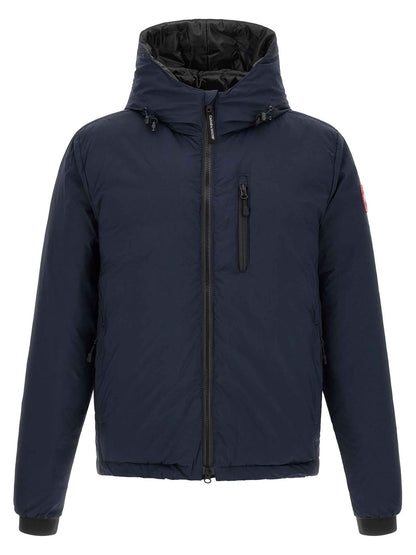 Blue Polyamide Full-Length Jacket