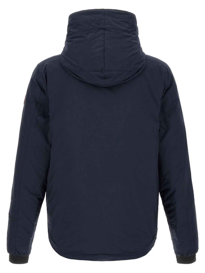 Blue Polyamide Full-Length Jacket