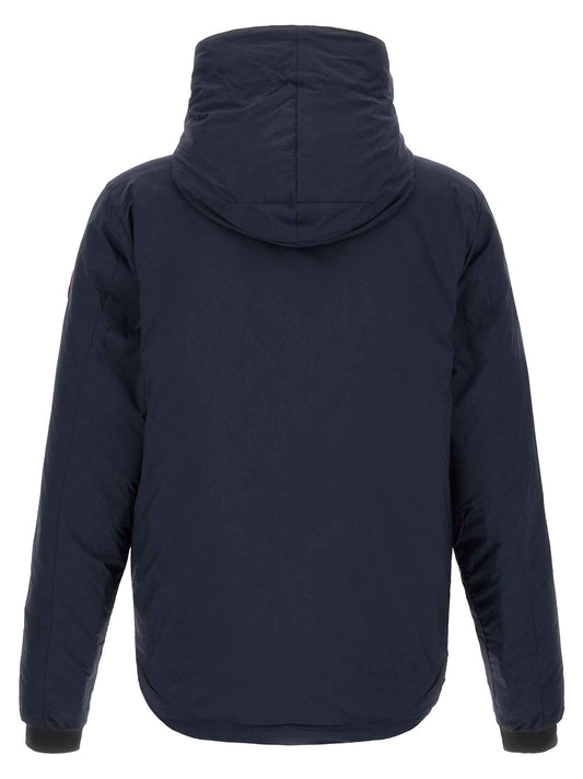Blue Polyamide Full-Length Jacket