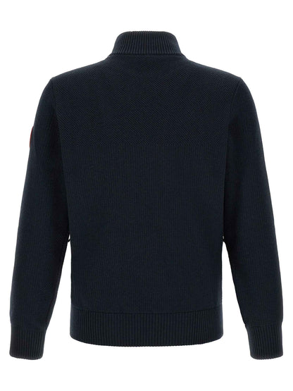 Black Wool Full-Length Jacket