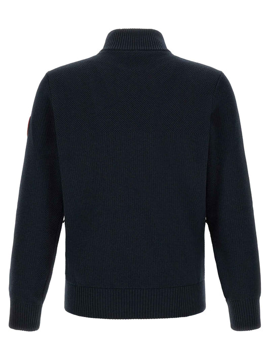 Black Wool Full-Length Jacket