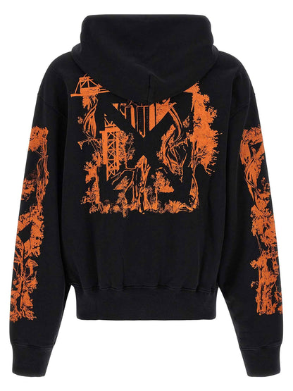 Black Cotton Sweatshirt