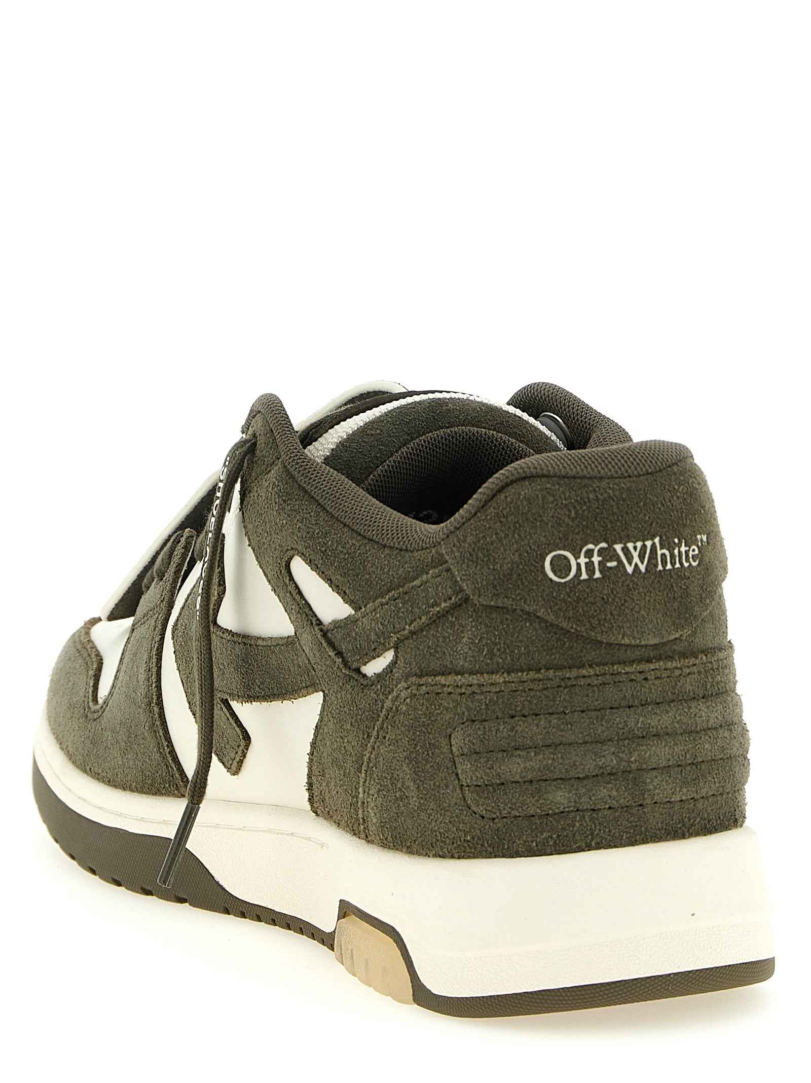 Bicolor Cowhide Athletic Sneakers